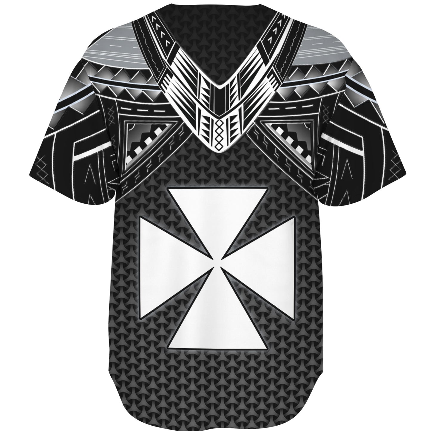 Wallis And Futuna Custom Personalised Baseball Shirt Polynesian Tribal Tattoo