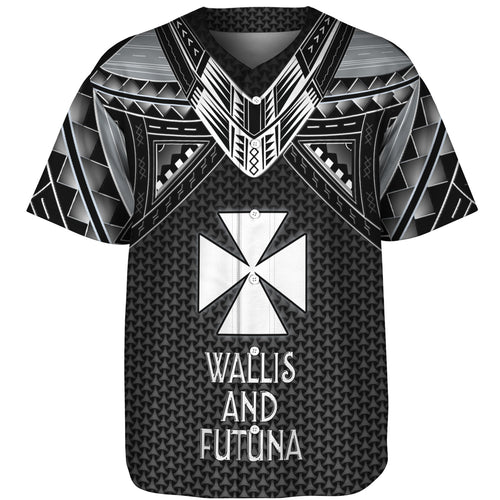 Wallis And Futuna Custom Personalised Baseball Shirt Polynesian Tribal Tattoo