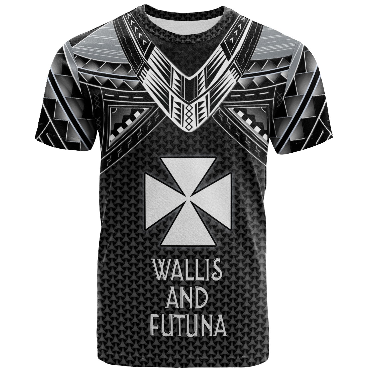 Wallis And Futuna Custom Personalised T-Shirt Polynesian Tribal Tattoo