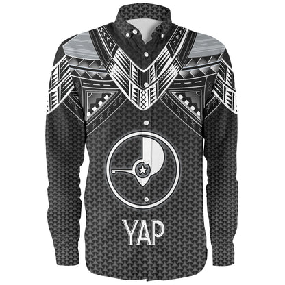 Yap State Custom Personalised Long Sleeve Shirt Polynesian Tribal Tattoo