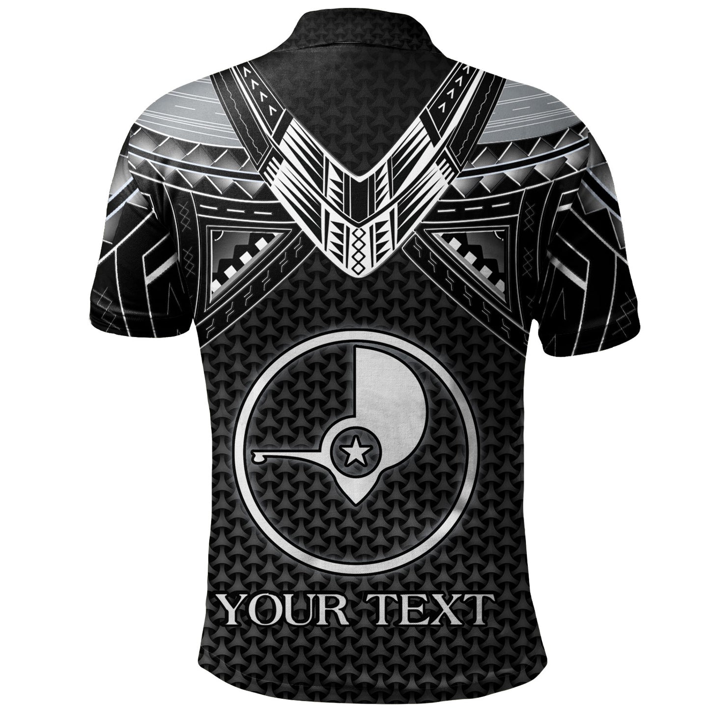 Yap State Custom Personalised Polo Shirt Polynesian Tribal Tattoo