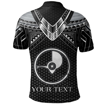Yap State Custom Personalised Polo Shirt Polynesian Tribal Tattoo