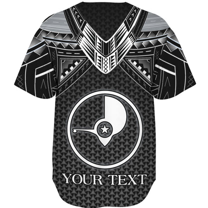 Yap State Custom Personalised Baseball Shirt Polynesian Tribal Tattoo