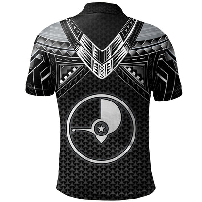 Yap State Custom Personalised Polo Shirt Polynesian Tribal Tattoo