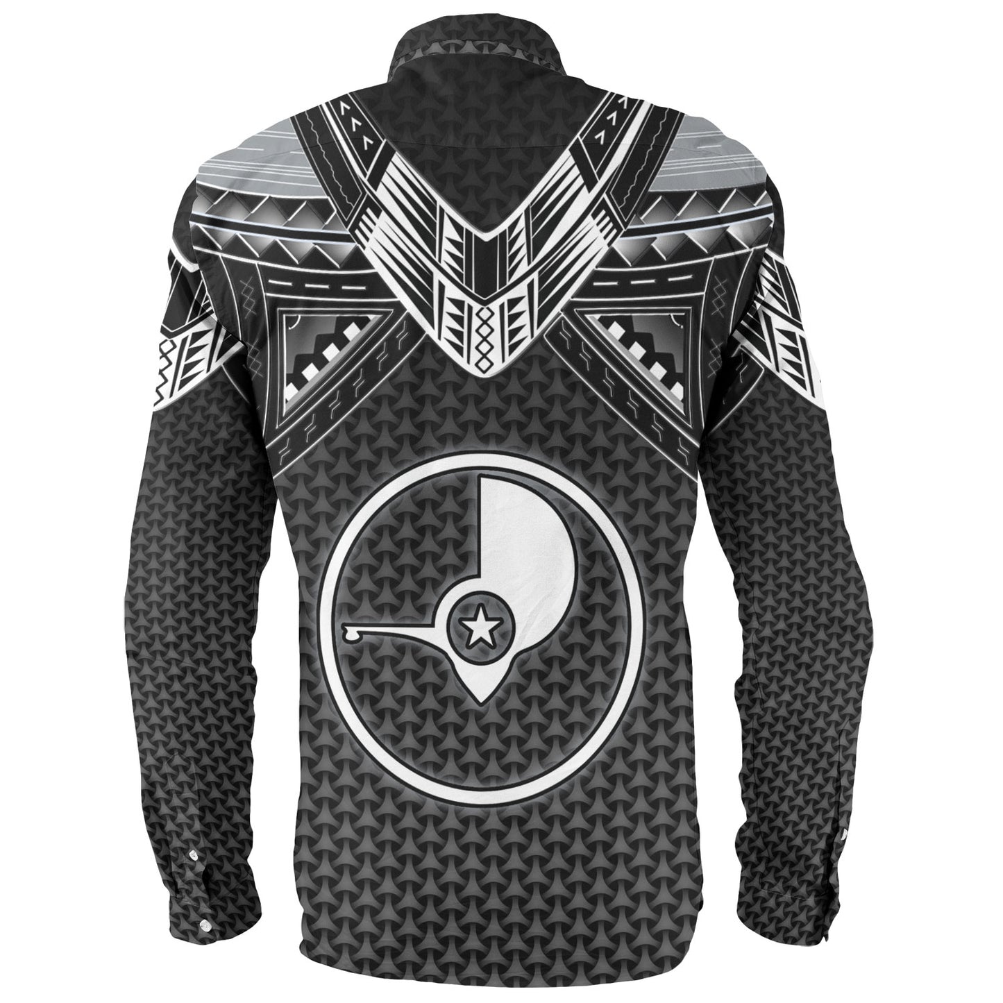 Yap State Custom Personalised Long Sleeve Shirt Polynesian Tribal Tattoo