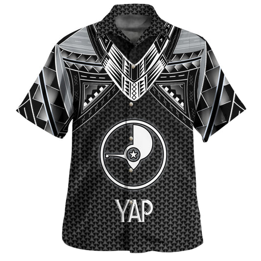 Yap State Custom Personalised Hawaiian Shirt Polynesian Tribal Tattoo