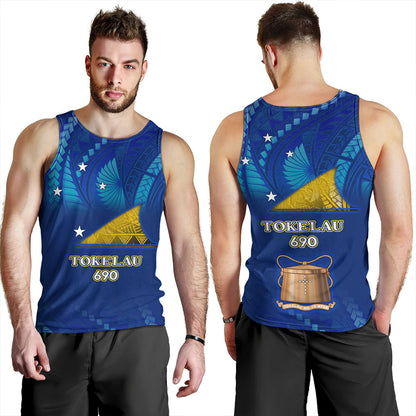 Tokelau Tank Top Flag Color With Traditional Patterns