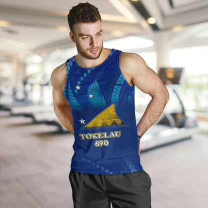 Tokelau Tank Top Flag Color With Traditional Patterns