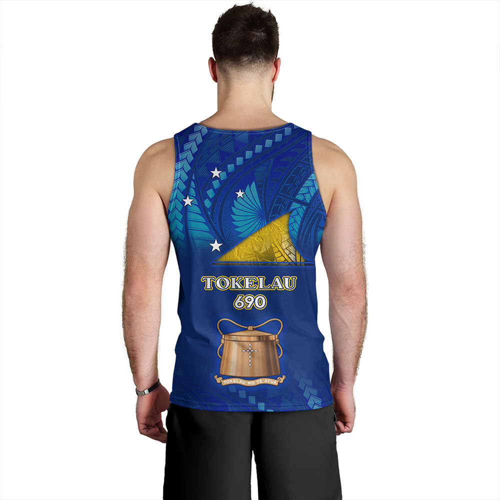 Tokelau Tank Top Flag Color With Traditional Patterns