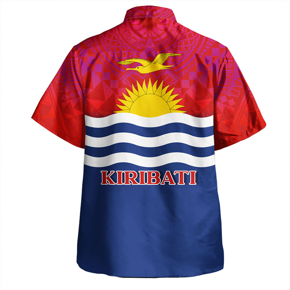 Kiribati Hawaiian Shirt Flag Color With Traditional Patterns