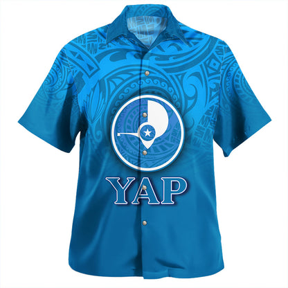 Kiribati Hawaiian Shirt Flag Color With Traditional Patterns