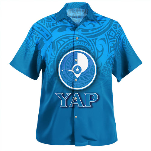 Kiribati Hawaiian Shirt Flag Color With Traditional Patterns
