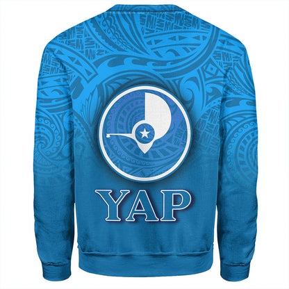 Yap State Sweatshirt Flag Color With Traditional Patterns