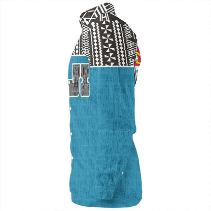 Fiji Long Sleeve Shirt Fijian Tapa Pattern