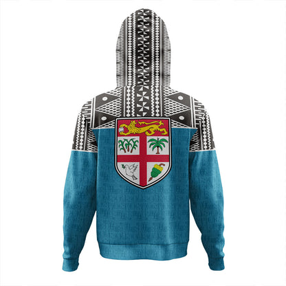 Fiji Hoodie Fijian Tapa Pattern