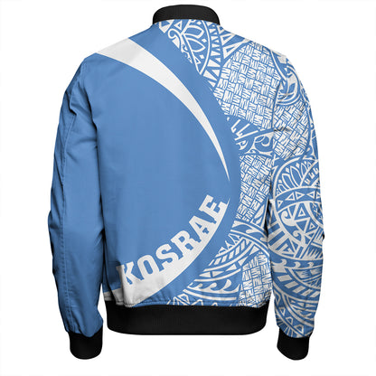 Kosrae Bomber Jacket Coat Of Arm Lauhala Circle