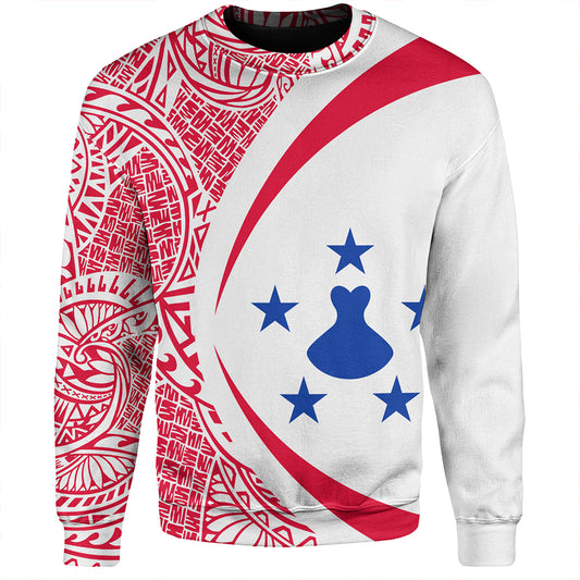 Austral Islands Sweatshirt Coat Of Arm Lauhala Circle