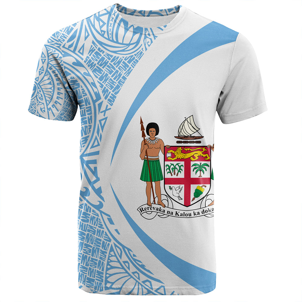 Fiji T-Shirt Coat Of Arm Lauhala Circle