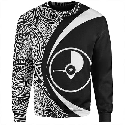 Yap Sweatshirt Coat Of Arm Lauhala White Circle