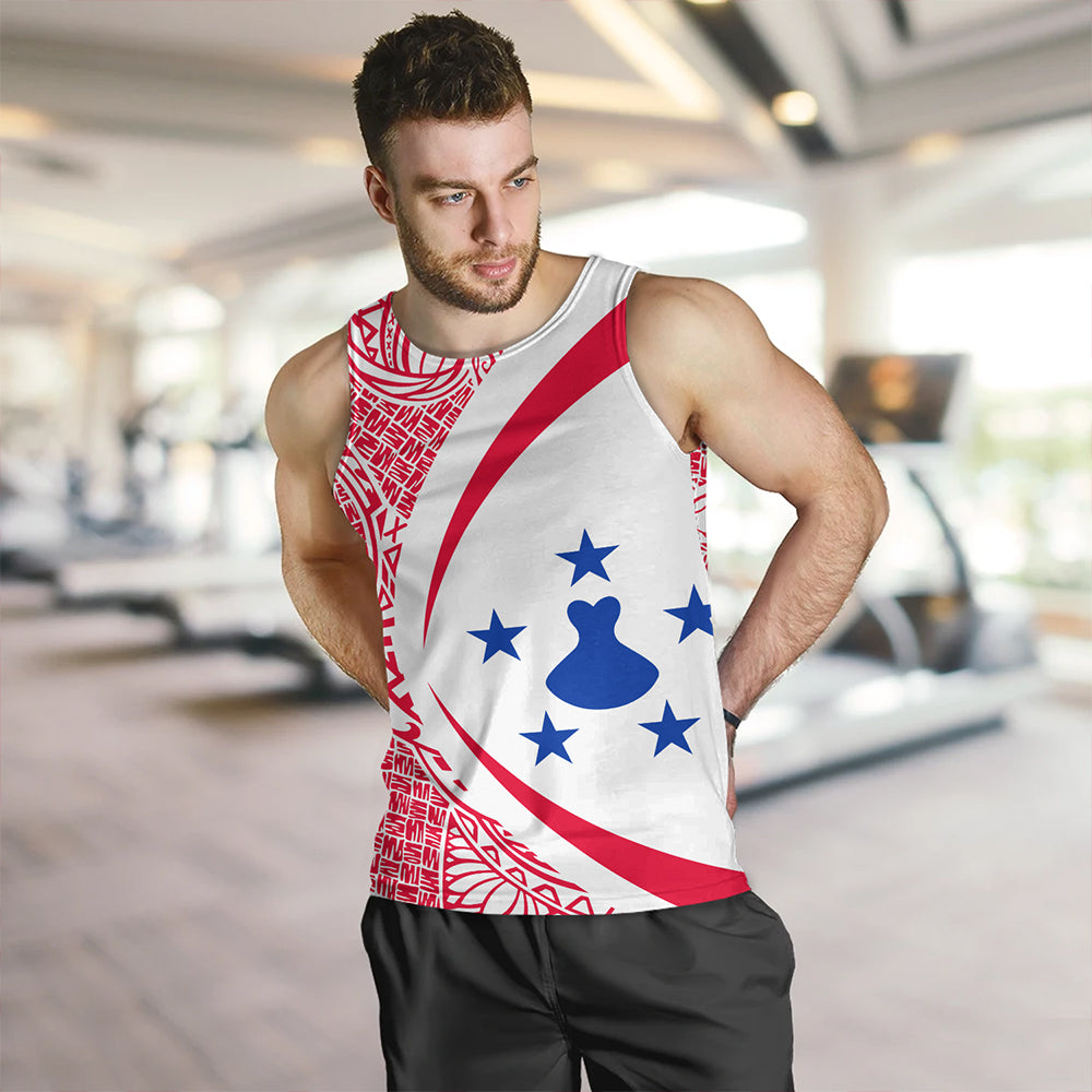 Austral Islands Tank Top Coat Of Arm Lauhala Circle