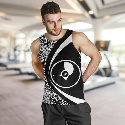 Yap Tank Top Coat Of Arm Lauhala White Circle