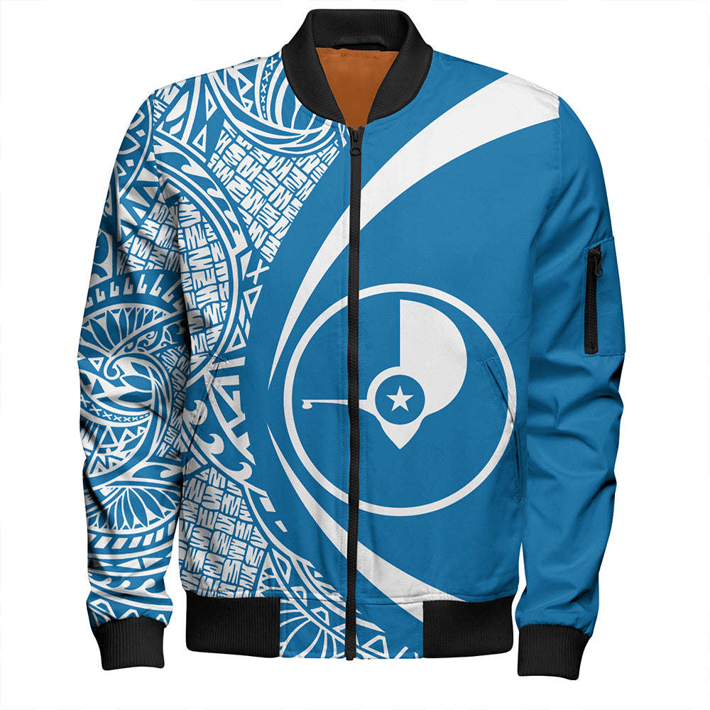 Yap Bomber Jacket Coat Of Arm Lauhala Circle