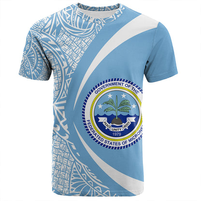 Federated States of Micronesia T-Shirt Coat Of Arm Lauhala Circle