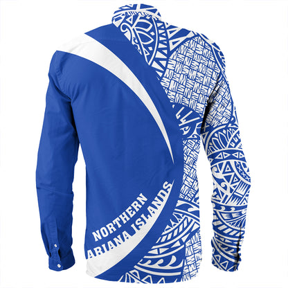 Northern Mariana Islands Long Sleeve Shirt Coat Of Arm Lauhala Circle