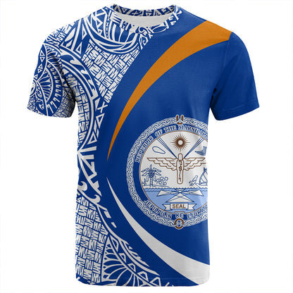 Marshall Islands T-Shirt Coat Of Arm Lauhala Circle