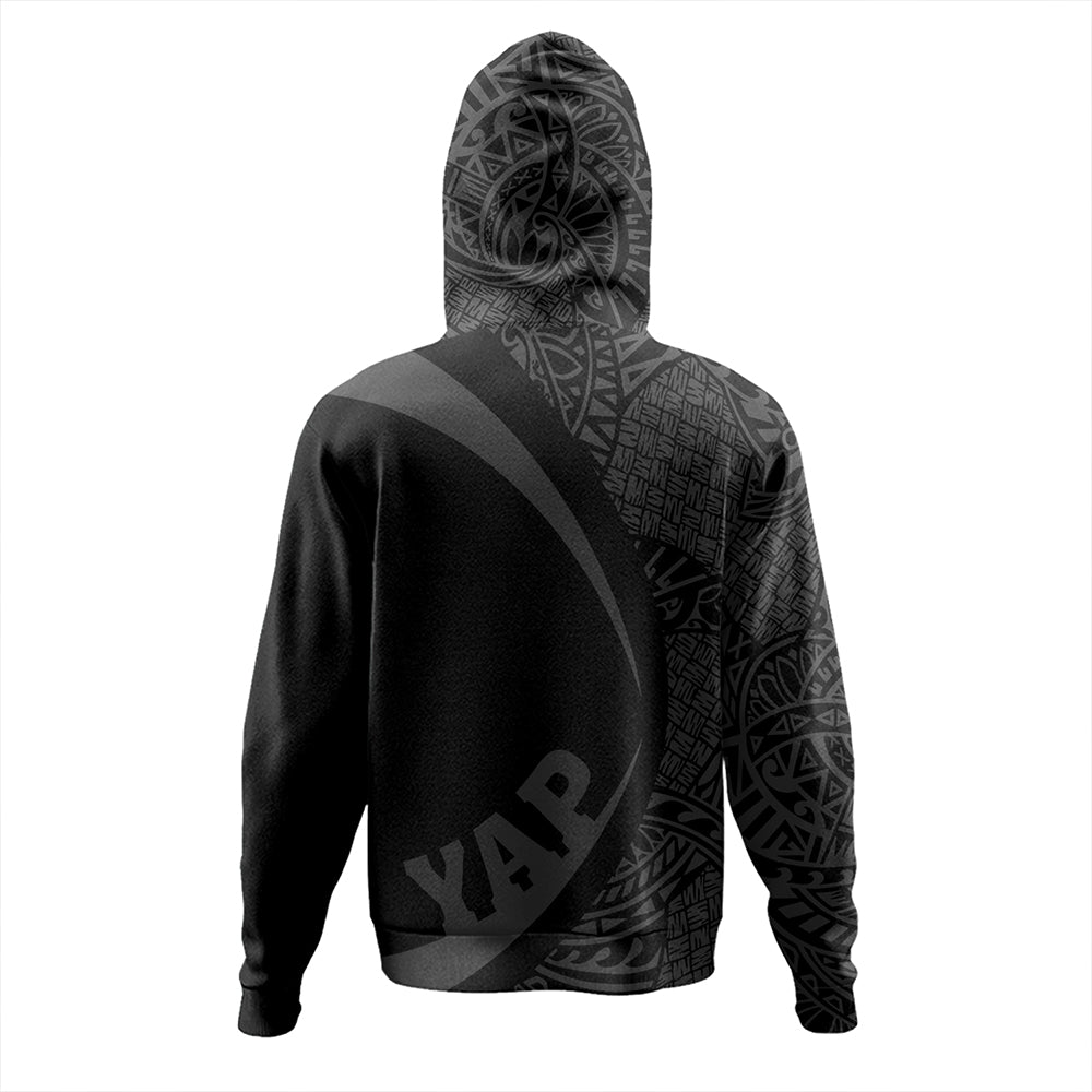 Yap Hoodie Coat Of Arm Lauhala Gray Circle