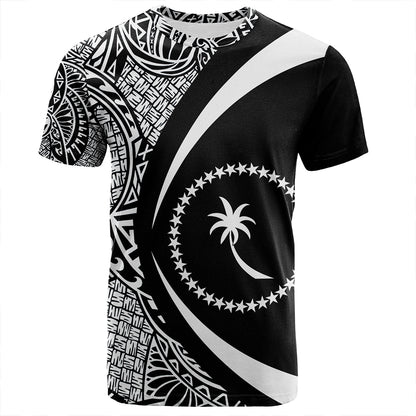 Chuuk T-Shirt Coat Of Arm Lauhala White Circle