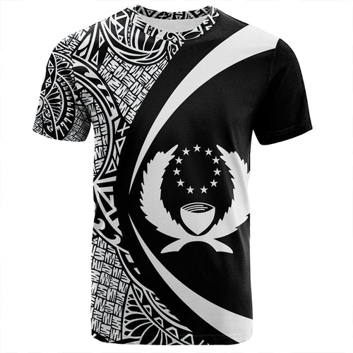 Pohnpei T-Shirt Coat Of Arm Lauhala White Circle