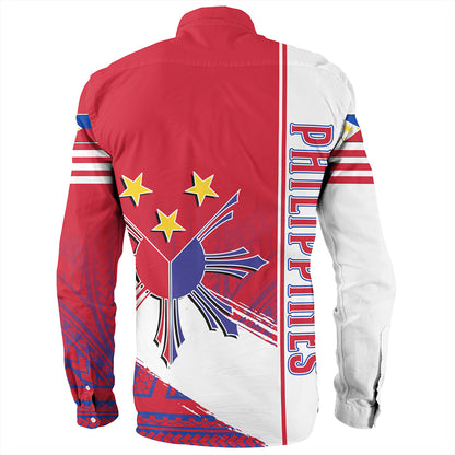 Philippines Long Sleeve Shirt Sun Star Quartar Style