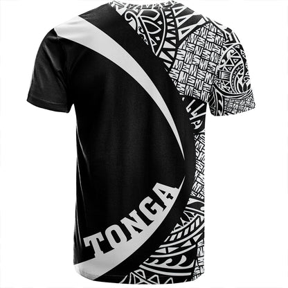 Tonga T-Shirt Coat Of Arm Lauhala White Ver 2 Circle