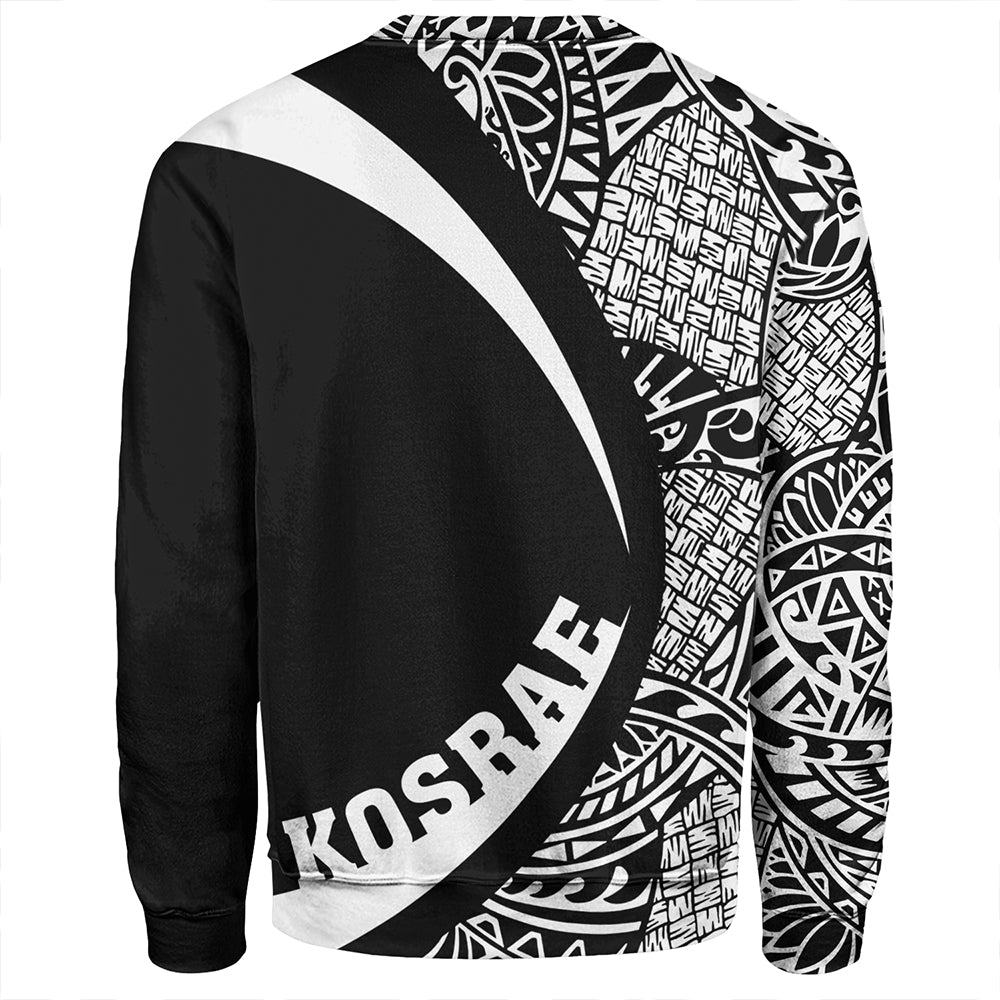Kosrae Sweatshirt Coat Of Arm Lauhala White Circle