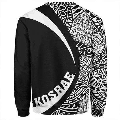 Kosrae Sweatshirt Coat Of Arm Lauhala White Circle