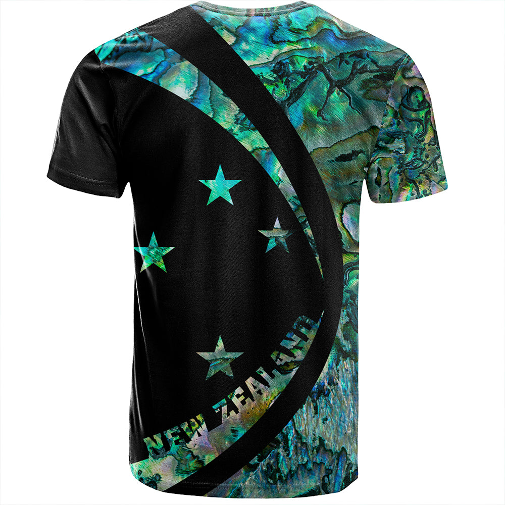 New Zealand T-Shirt Silver Fern Papua Shell Circle