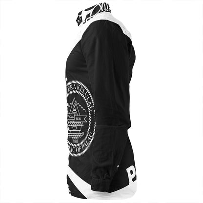 Palau Long Sleeve Shirt Coat Of Arm Lauhala White Circle