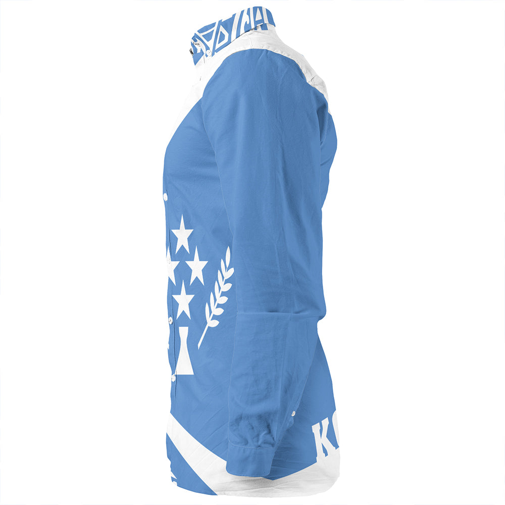 Kosrae Long Sleeve Shirt Coat Of Arm Lauhala Circle