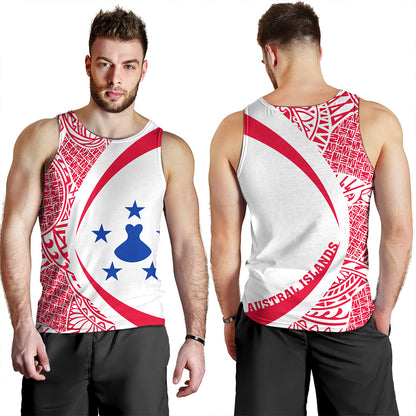 Austral Islands Tank Top Coat Of Arm Lauhala Circle