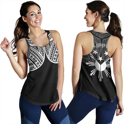 Philippines Women Tank Sun Star Warrior Style White