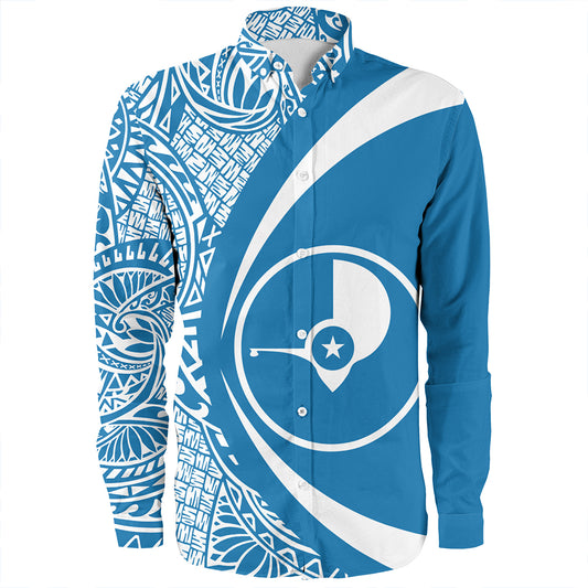 Yap Long Sleeve Shirt Coat Of Arm Lauhala Circle