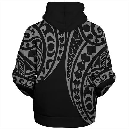 The Philippines Sherpa Hoodie Sun White Kakau Style