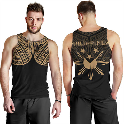 Philippines Tank Top Sun Star Warrior Style Gold
