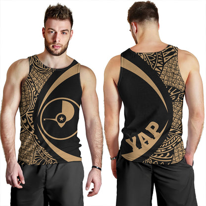 Yap Tank Top Coat Of Arm Lauhala Gold Circle