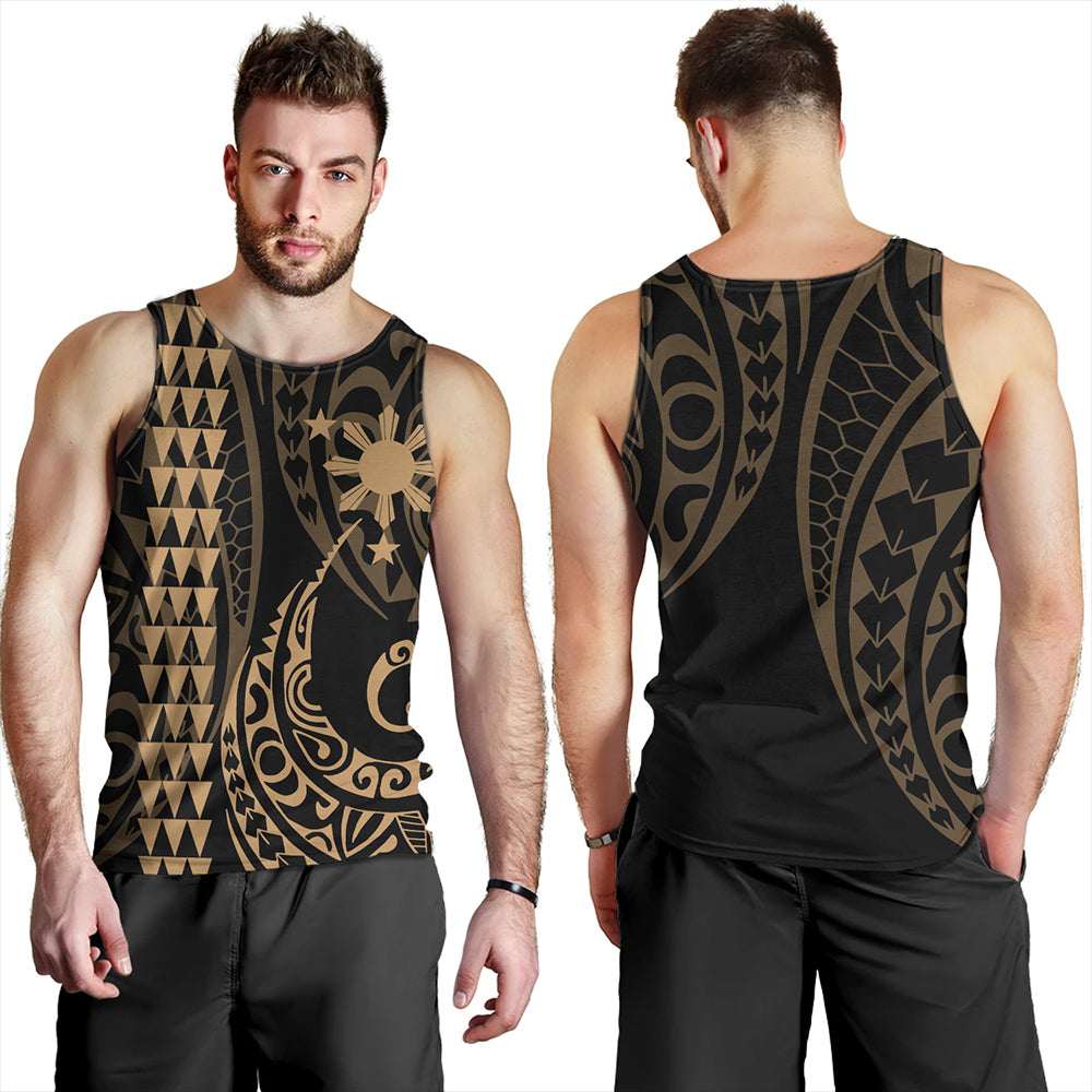 The Philippines Tank Top Sun Kakau Style