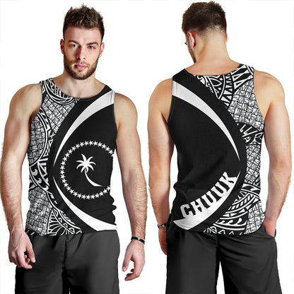 Chuuk Tank Top Coat Of Arm Lauhala White Circle