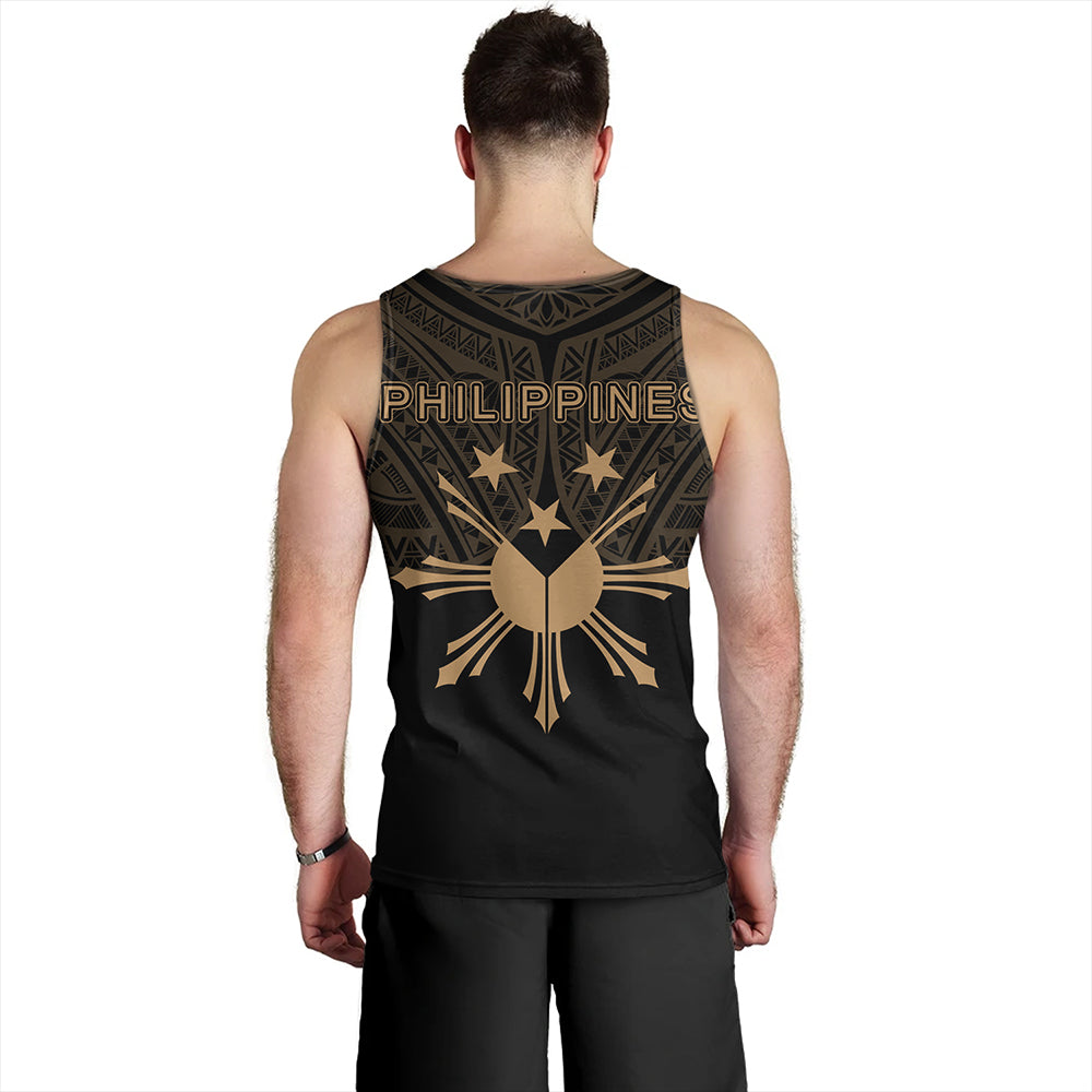 Philippines Tank Top Sun Star Warrior Style Gold