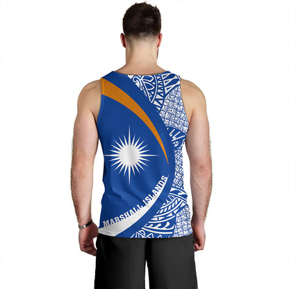 Marshall Islands Tank Top Coat Of Arm Lauhala Circle