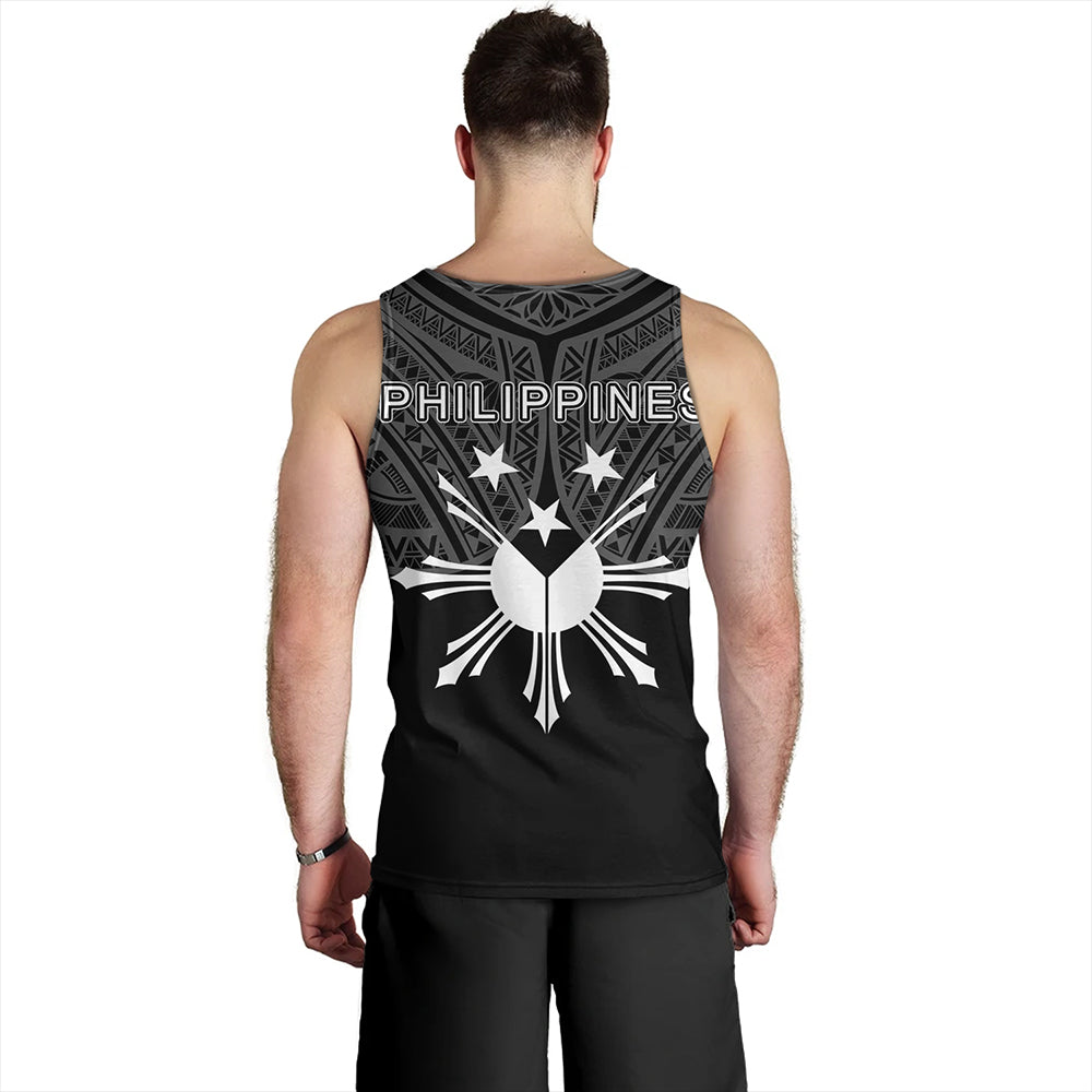 Philippines Tank Top Sun Star Warrior Style White